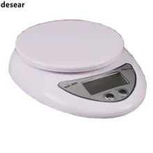 Desear Freies verschiffen Neue 5 kg 5000g/1g Digital Küche-nahrungsmitteldiät ausgleichsgewicht gewichtung LED Skala