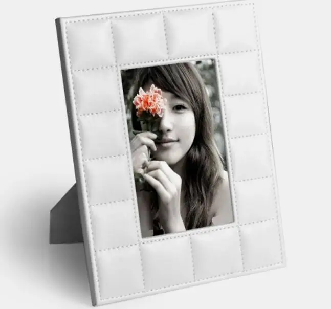 

7 inch PU Leather Photo Frame Home Decoration Picture Frame