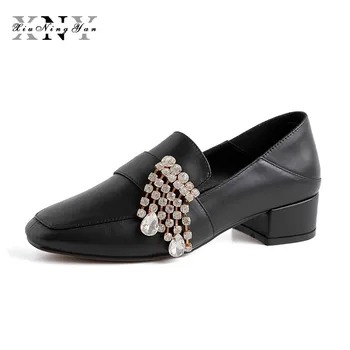 

Xiuningyan 2019 Women Casual Flat Shoes Fashion Loafers Spring/Autumn Comfortable Crystal Oxfords Shoes for Ladies Shoes Woman