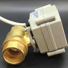 DN15 моторизованный шаровой клапан TF15-B2-A BSP 1/2 ''DC9V-35V 3/7 проводов воды электрический клапан ВКЛ/ВЫКЛ 5 сек Metal Шестерни ce ip67