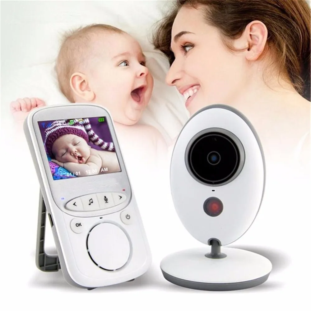 

babykam baby monitor for newborns radio nanny 2.4 inch LCD IR Night Vision Temperature Monitor 8 Lullabies Intercom baby alarm