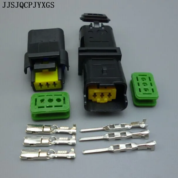 JJSJQCPJYXGS 3 Pin/Way Женский Мужской фары коробка передач электрический разъем с свиным