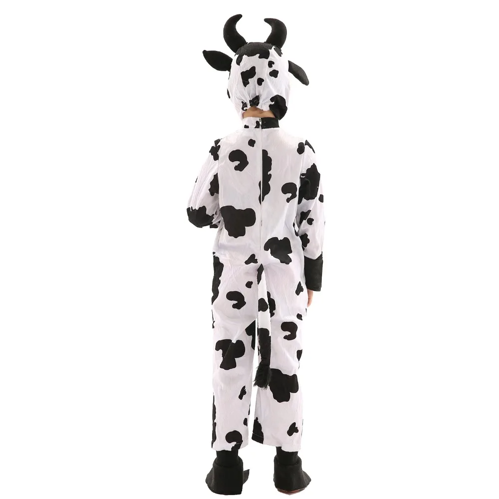 Kids Animals Cow Pajamas Classic White-Black Cow Cosplay Costume Jumpsuit Child Halloween Children's Day Gift Age of 3-7 Kids Animals Cow Pajamas Classic White-Black Cow Cosplay Costume Jumpsuit Child Halloween Children's Day Gift Age of 3-7