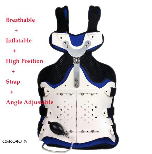 Medical Thoracolumbar Orthosis Adjustable Spine Lumbar Support Thoracic After Fracture Fixation Waist Brace Compression Fracture - Цвет: OSR040 N