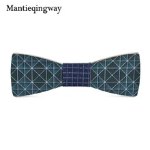 Mantieqingway тонкий воротник шеи галстуки галстук деревянная бабочка для мужчин ручной работы деревянный галстук-бабочка галстук для женщин Bowknots Gravatas