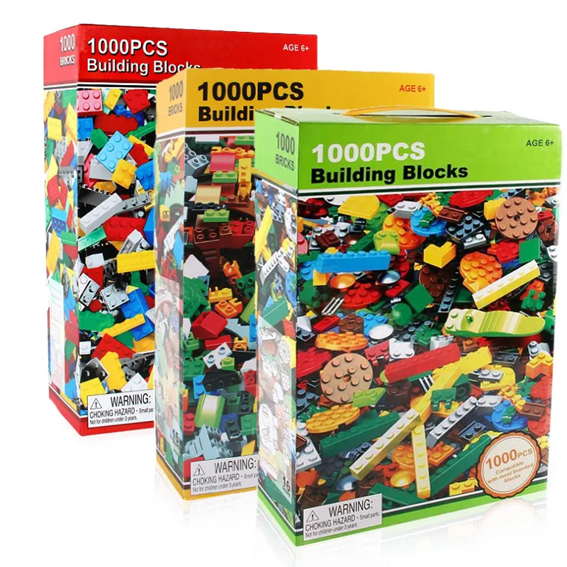 1000pcs Bricks Designer Creative Classic Brick DIY Building Blocks Educational Toys Bulk For
