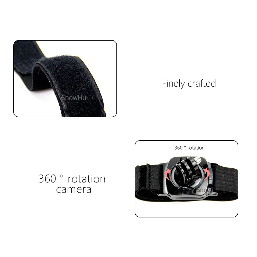 Аксессуары snowhu для GoPro 360 градусов вращающийся ручной ремешок для Go pro Hero 8 7 6 5 для Xiaomi Yi 4K 4K+ SJCAM LD09