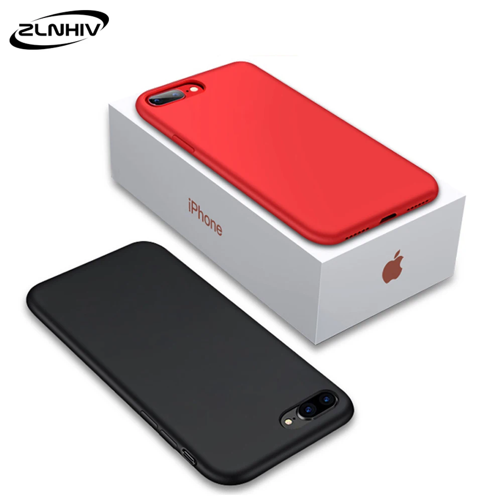 

ZLNHIV for iphone 7 8 case Soft Silicon bag mobile Shockproof 6 6s plus phone for iphone X XR XS MAX case accessories Silicone
