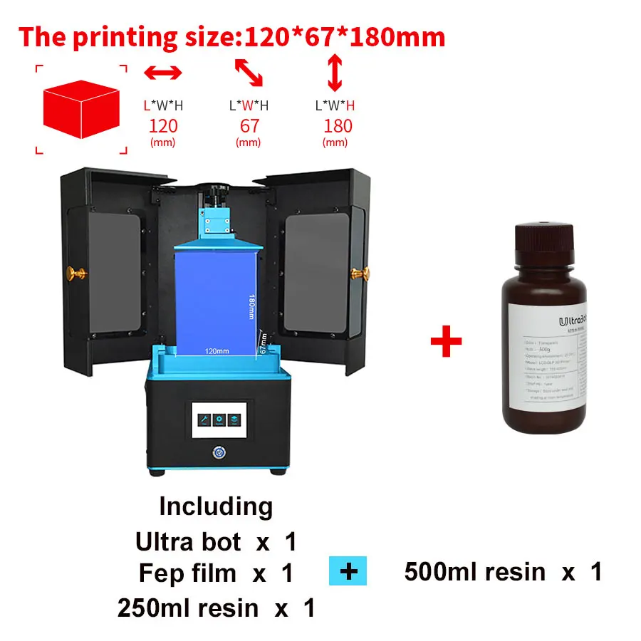 Ультрабук TRONXY lcd 3d принтер светильник отверждения УФ SLA слайсер светочувствительная Смола 405 нм матрица 3d Drucker Impressora UV - Цвет: 5.5package3