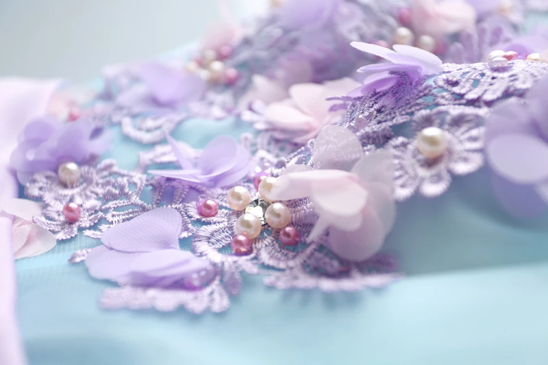 2020 vestido de festa prom dresses long flowers purple blue evening gowns belt lace beaded party formal gowns for graduation