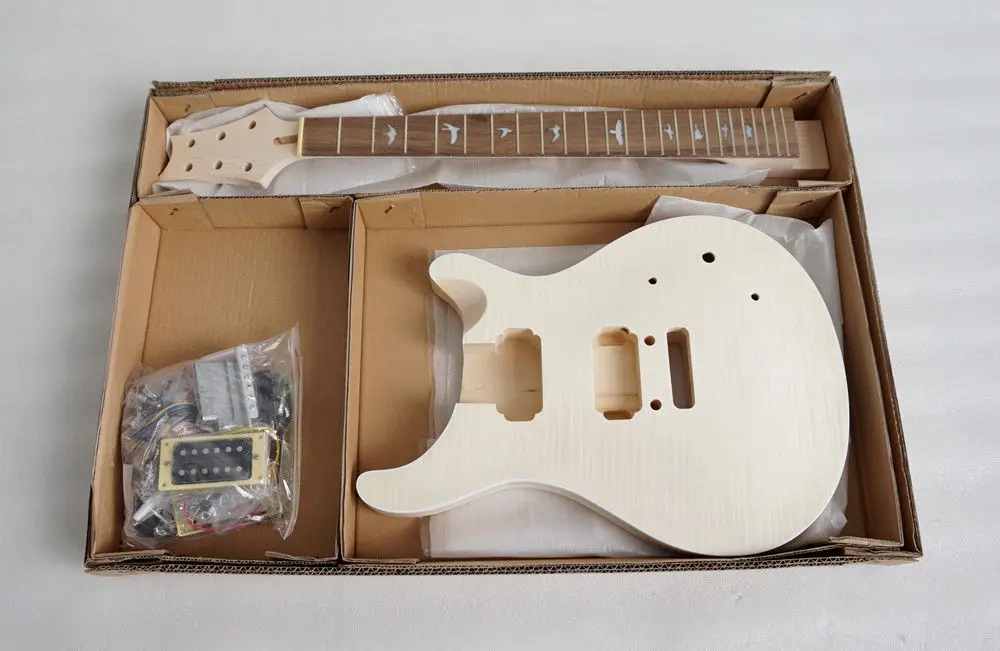 

Unfinished Guitar Neck and body for PRS Replacement 24 Fret rosewood Fretboard
