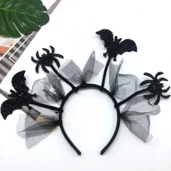 

Kids Adults Headband Black Bat Spider Hair Band Headwear Toys Gift Hallowmas Party Favors Christmas Halloween