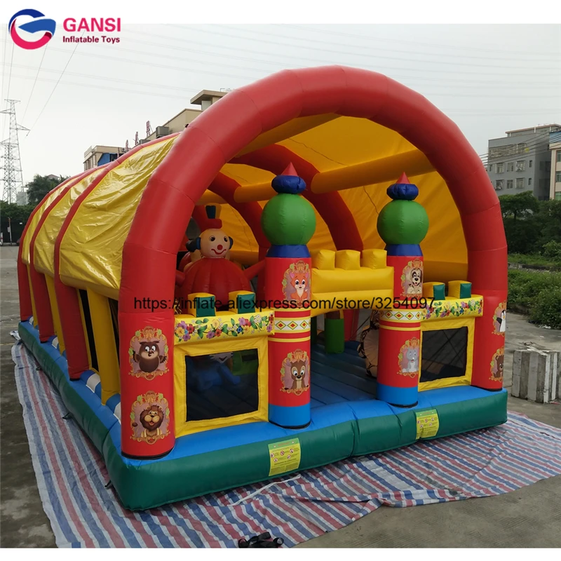 Children Floating Inflatable Bouncy Castle For Outdoor Jumping Castle With Sunshade Tent PVC Tarpaulin Bouncy Castle Inflatable commercial grade white inflatable bounce house jumping castle full pvc bounce castle kids bouncer jumping bed with blower