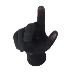 Зимние велосипедные перчатки женские и мужские теплые термоперчатки с сенсорным экраном полный палец велосипедные перчатки