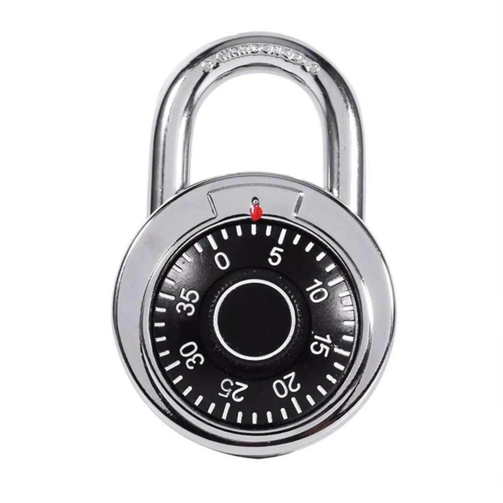 Rotary Padlock Digit Combination Code Lock Safe Round Dial Number