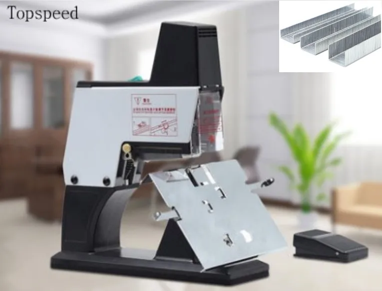 2019 New Electric Saddle Stapler Flat Stapler Double Functions 40sheets