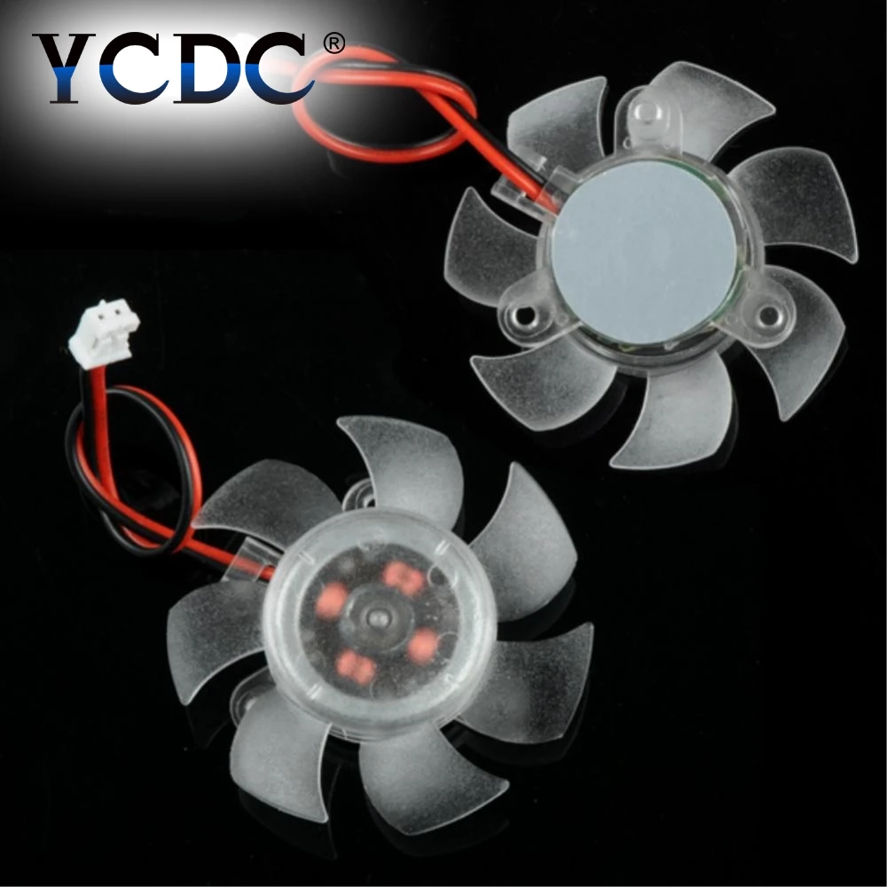 

YCDC Mini 45mm 2Pin PC Graphics VGA Video Card Heatsink Cooler Cooling Replacement Fan 12V Hot Selling