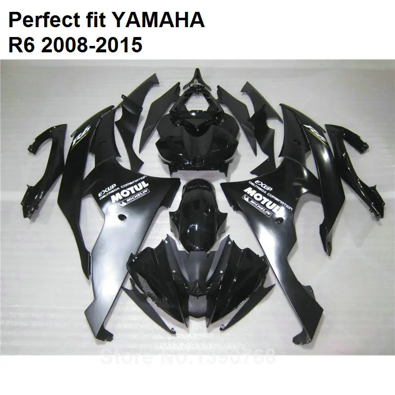 

Injection molding fairing kit for Yamaha YZF R6 2008-2015 black fairings set YZFR6 08 09 10 11 12 13 14 15 CN04