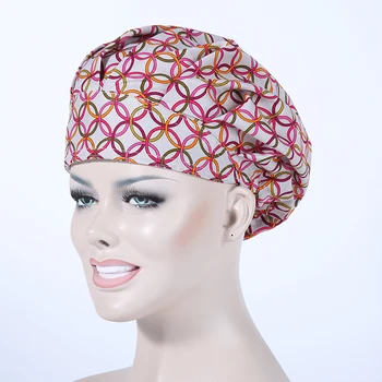 

2017 Time-limited Woven New Surgical Caps Women Doctor And Nurse Long Hair Medical Hat Pure Cotton Cap,doctor Lab 2017008