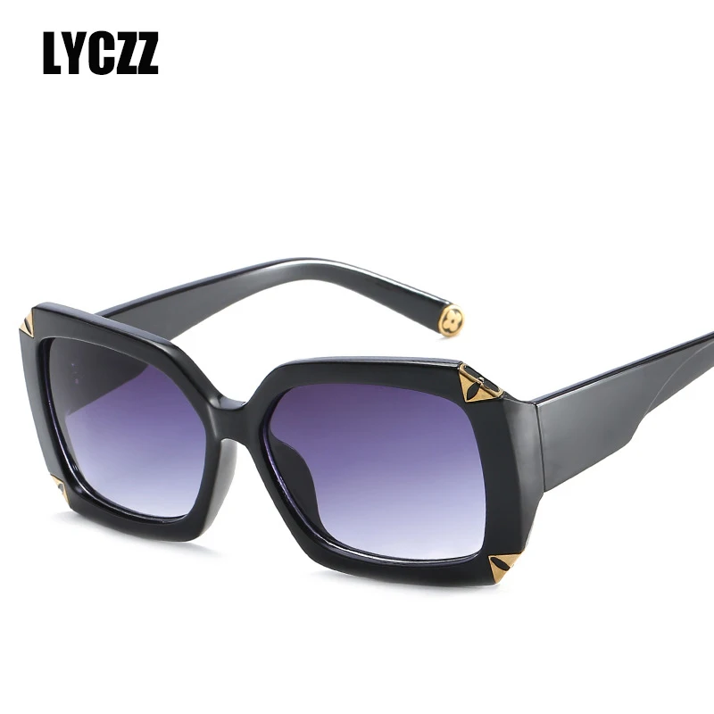 LYCZZ Brand Anti-glare Driving Sunglasses 2019 Retro Summer Leisure Shade Eyewear Anti-UV Oversize Sunglass gafas de sol hombre