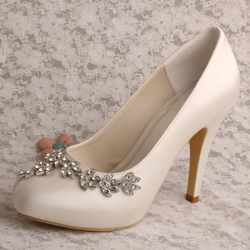 Wedopus MW565 Bling Bling del dedo del pie Cerrado Tacones Zapatos de Boda Crema para Las Mujeres|cream wedding shoes|wedding shoes womenwedding shoes AliExpress