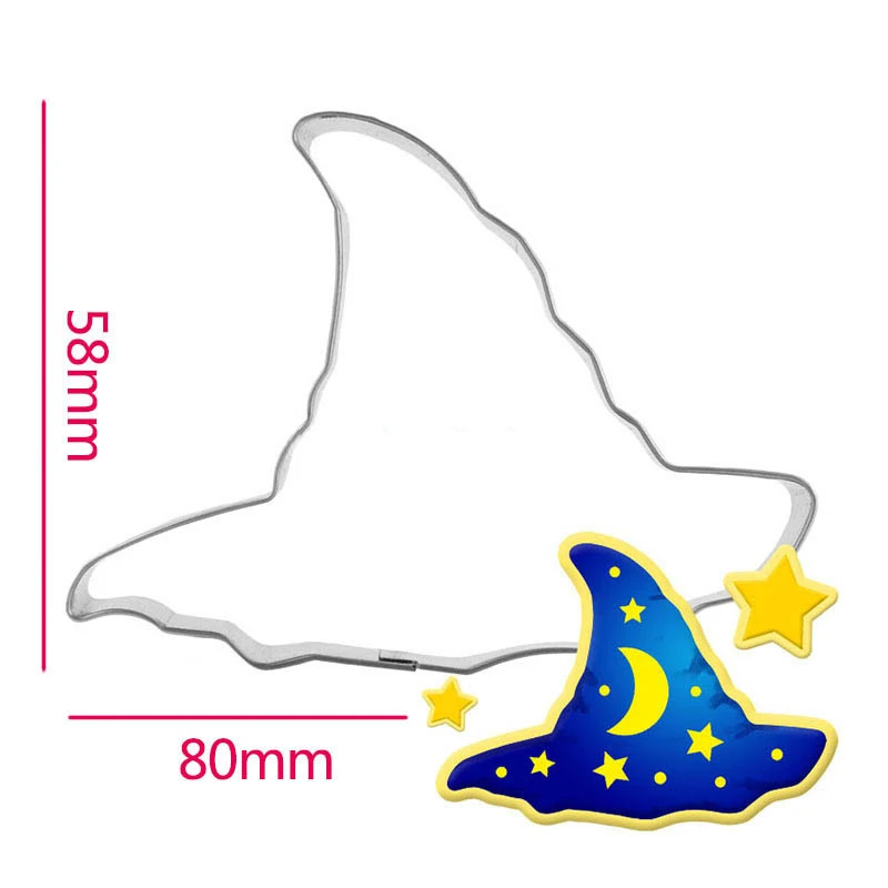 1Pcs-Halloween-Witch-Hat-Ghost-Cookie-Cutter-Metal-Biscuit-Mold-Stainless-Steel-DIY-Dessert-Maker
