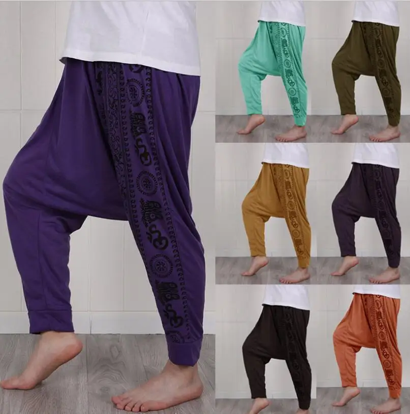 

Mens Baggy Harem Pants Festival Hippie Boho Alibaba Harem Desert Trousers Men Casual Loose Pants Male Clothing 4XL 5XL