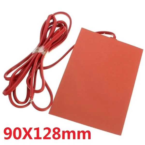 

AC 220V Engine Oil Tank Preheater Wear Protect Silicone Heater 9cm X 12.8cm + 90C Thermostat