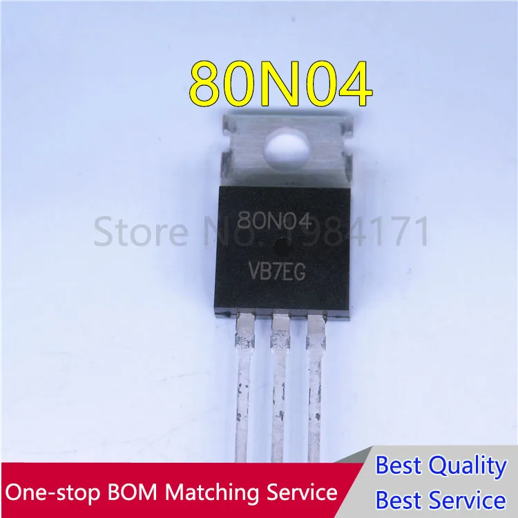

10Pcs 80N04 TO262 New