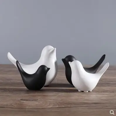 

Ceramic bird crafts, creative wine cabinet living room bedroom room home interior small ornaments