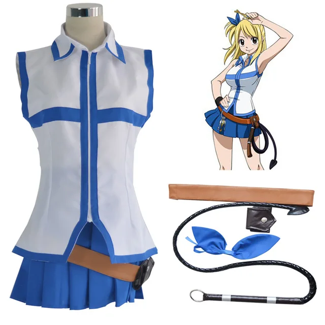 Aliexpress.com : Buy Anime Fairy Tail Lucy Heartfilia Default Anime Fairy Tail Lucy Heartfilia Default Uniform Cosplay Costume Party Dress Fantastic Clothes - Aliexpress.com : Buy Anime Fairy Tail Lucy Heartfilia Default