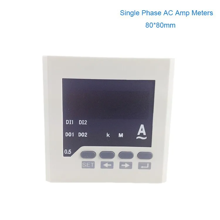 Новейшая модель; Панель крепления 80*80 мм(3,1"* 3,15") Однофазный AC Amp метр, 0-5A Вольтметр Амперметр, Led Дисплей метров