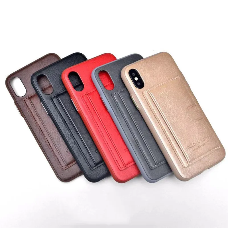 

PU Leather Cover For Phone case X XS XR XsMax 8 7Plus 6 6S Plus Back Cover Luxury For iphone 7 case Wallet Cover mobile case