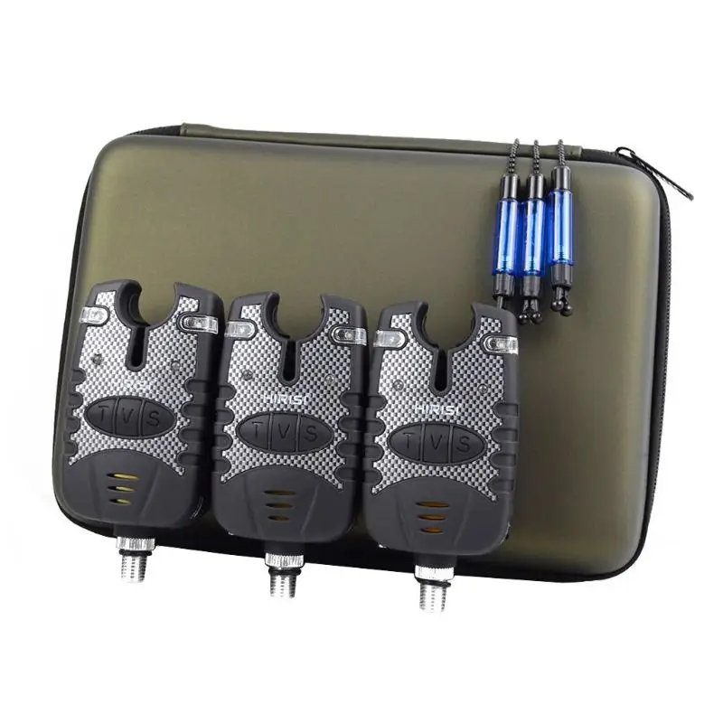 

1 Set Fishing Alarm and Wiggler LED Waterproof Set Throwing Sea Rod Bite Hook Alarms Wigglers