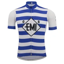 Классическая велосипедная Джерси мужская с коротким рукавом синяя полоса велосипедная одежда Джерси дышащая Майо ciclismo