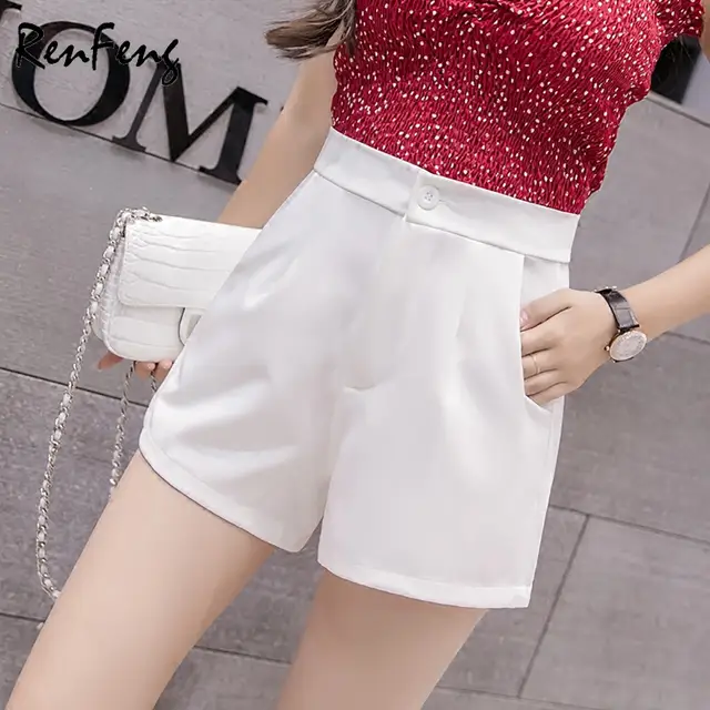 high waisted formal shorts