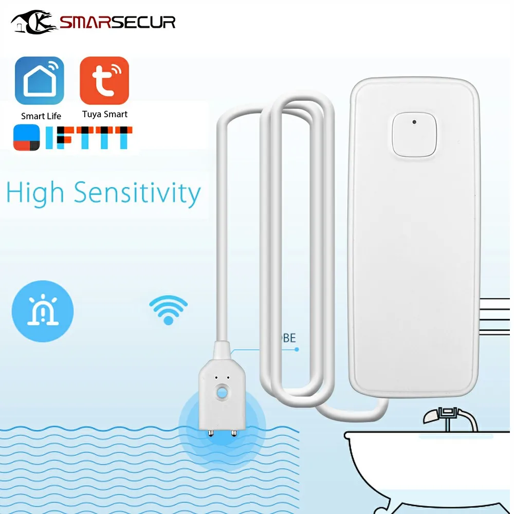 app notifications WIFI Signal WIFI VisorTech Water Detector with External Sensor