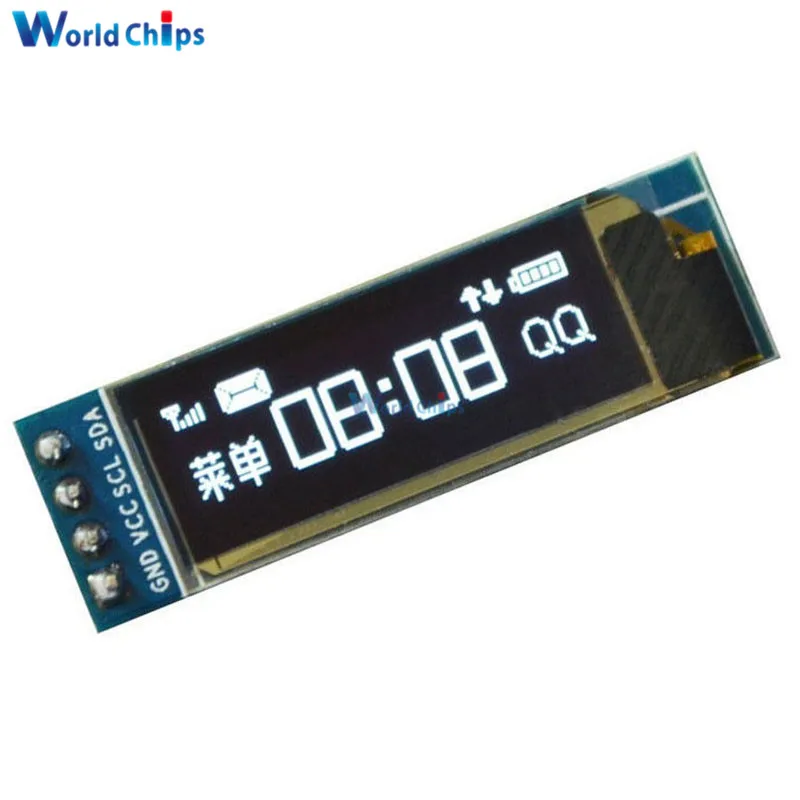 0,91 дюйма 128x32 IIC I2C белый OLED ЖК-дисплей Дисплей DIY Oled модуль SSD1306 Драйвер IC 3,3 В постоянного тока 5 V для Arduino PIC