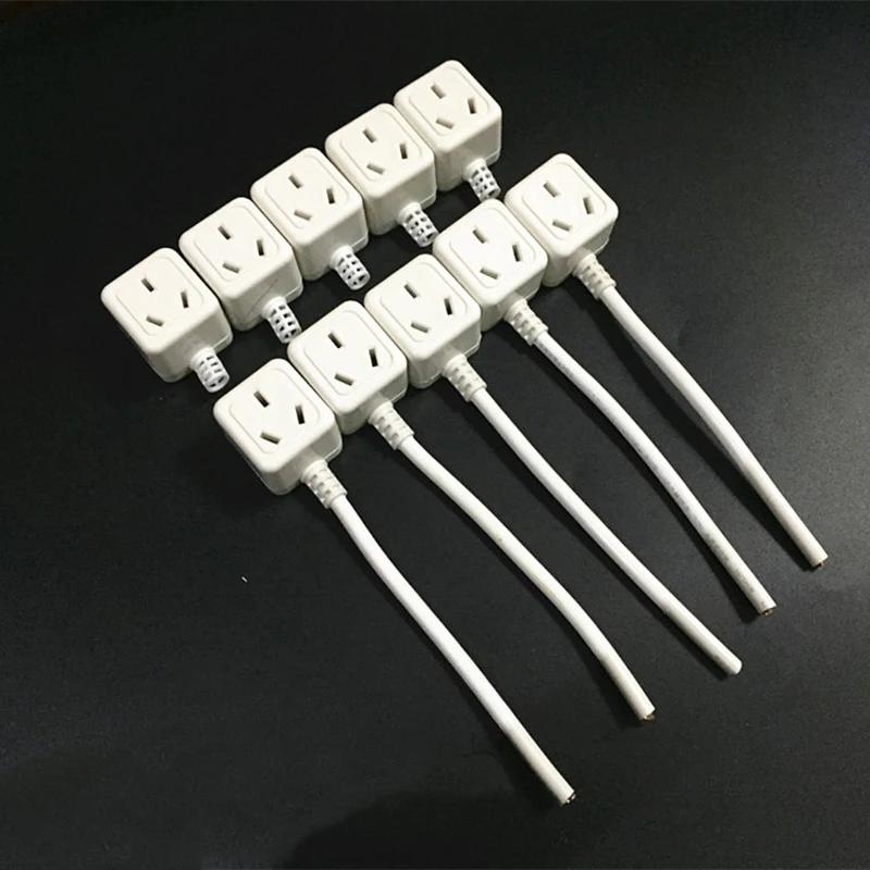 

5Pcs Australian, New Zealand 3 Hole Power Cable Socket AC 250V 10A Detachable Socket