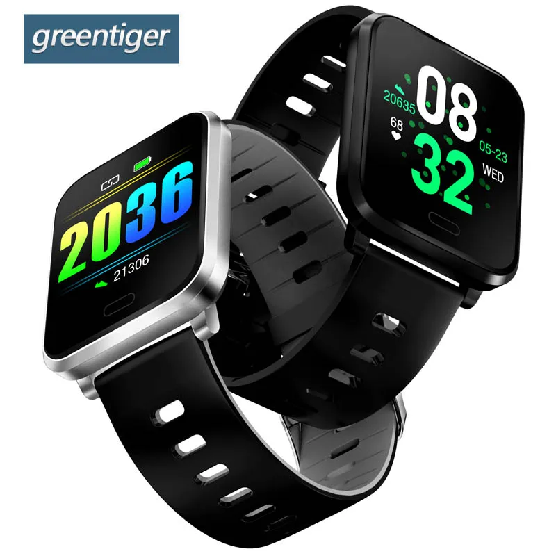 

Greentiger New K10 Plus Smart Watch IP68 Waterproof Heart Rate Blood Pressure Activity Fitness Tracker Sport Smart Wristbands