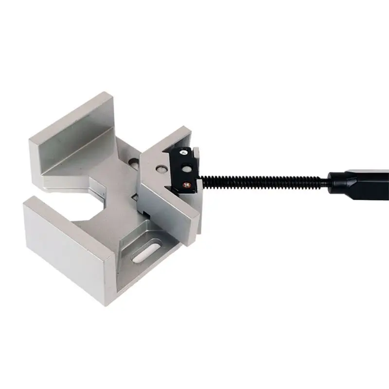 

Single Handle 90 Degrees Right Angle Clamp Two Axis Alluminum Carpentry Woodworking Tools Welding Clamp