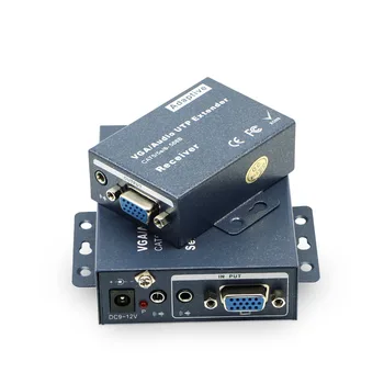 

VGA extender, 100M, 2 receiver, single cable extension, vga - rj45 extender, lightning protection