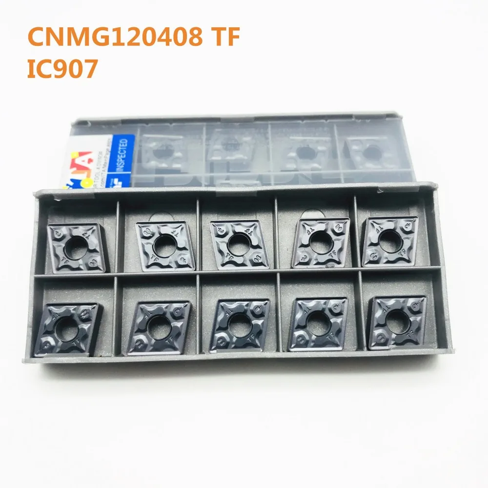 

100PCS Carbide tool CNMG120408 TF IC907 metal turning lathe tool CNMG120408 CNC parts milling machine processing steel parts