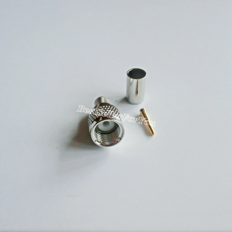 10 шт. MiniUHF мини UHF штекер обжимной для RG 8X RG8X LMR240 кабель RF разъем|plug connector|plug maleplug m |