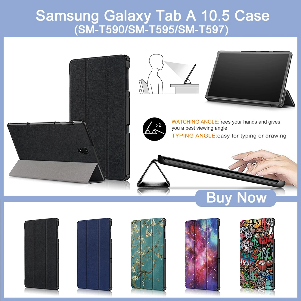 Чехол для samsung Galaxy Tab A 10,5 SM-T590/T595/T597 планшет из искусственной кожи чехол-подставка для samsung Galaxy Tab A 10,5 чехол для планшета
