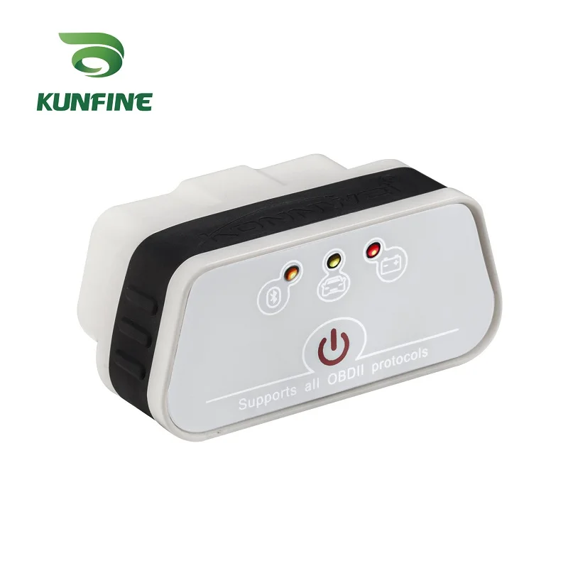 KUNFINE KW901 ELM327 Bluetooth 3,0 ODB2 II сканер диагностического кода считыватель 5 цветов выбор ELM327 Bluetooth для телефона Android