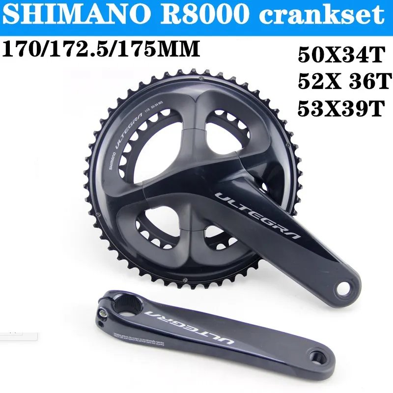 

SHIMANO ULTEGRA FC R8000 Crankset R8000 HOLLOWTECH II CRANKSET 2x11-Speed 50-34T 52-36T 53-39T 165MM 170MM 172.5MM 175MM