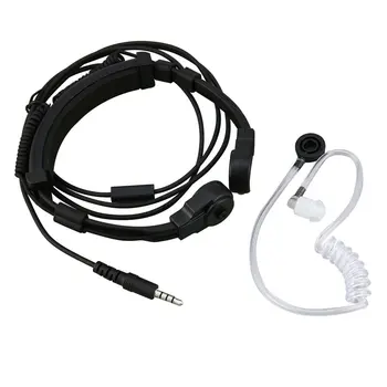 

Portable 3.5mm Plug Tactical and Universal Throat Microphone Earphone Transparent Covert Acoustic Tube Earpiece for Smart Phones