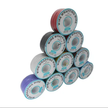 

High quality electrical Wire Wrapping Wire Wrap 10 Colors Single strand copper AWG30 Cable OK Wire & PCB Wire