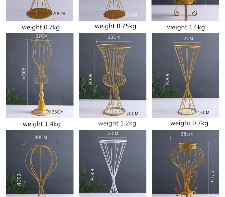 Свадебные реквизиты, искусственные цветы, подставка, золото, кованое железо, цветочные композиции, дорожные, свинцовые, вечерние, свадебные макеты, Украшение основного стола